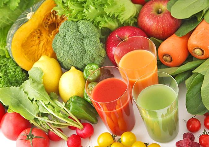 Trái cây, rau xanh và các nguồn dinh dưỡng khác
